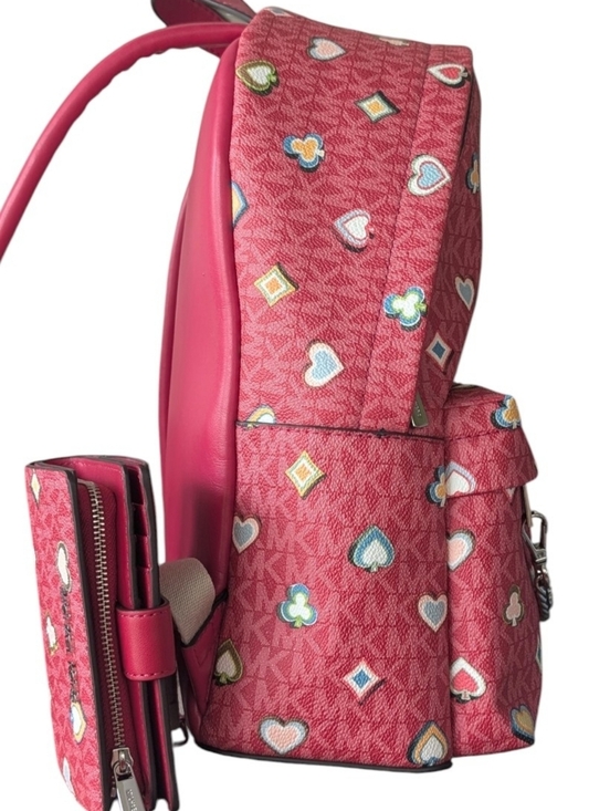 Michael Kors Slater Md Printed Signature Logo Backpack & matching bi-fold wallet main image 16